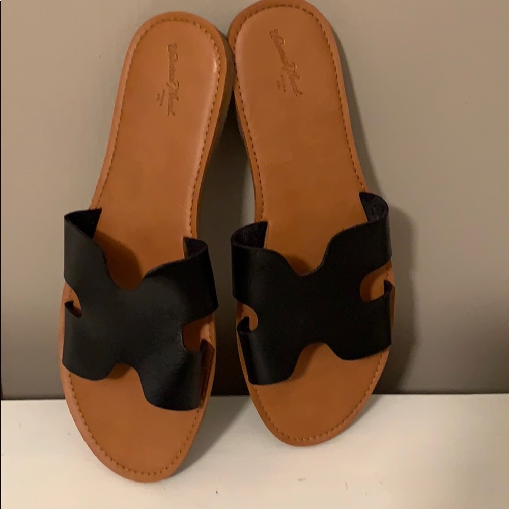 Universal Thread Jenny Slide Sandals - Black 11W
